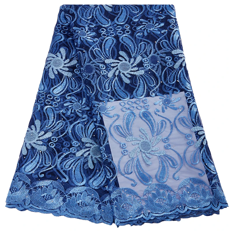Новейшая африканская Тюлевая кружевная ткань 2022 Высококачественная вышитая