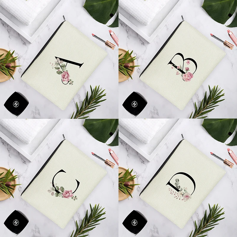 

Фотообои с английскими буквами и белыми рисунками для женского макияжа, Свадебный органайзер для карандашей, 15x2, 2 см/18x25 см