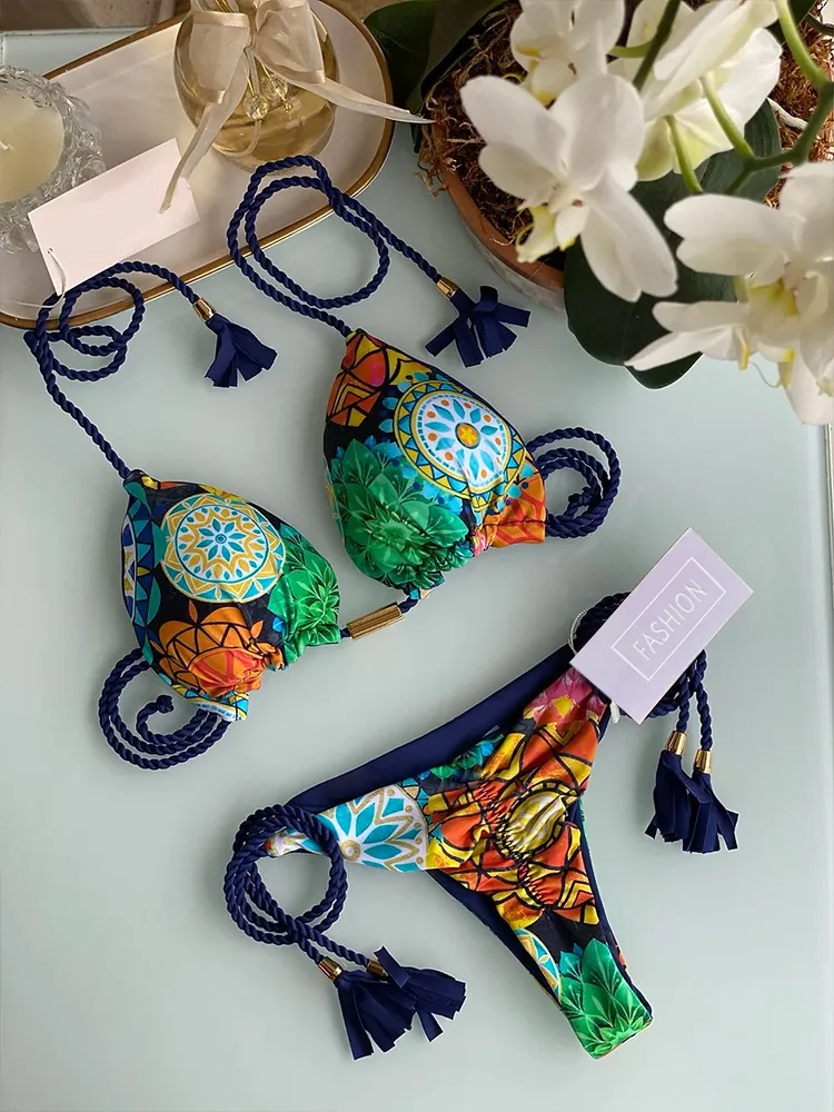 Miyouj сексуальные бикини с вырезами женский купальник пуш-ап микро стринги