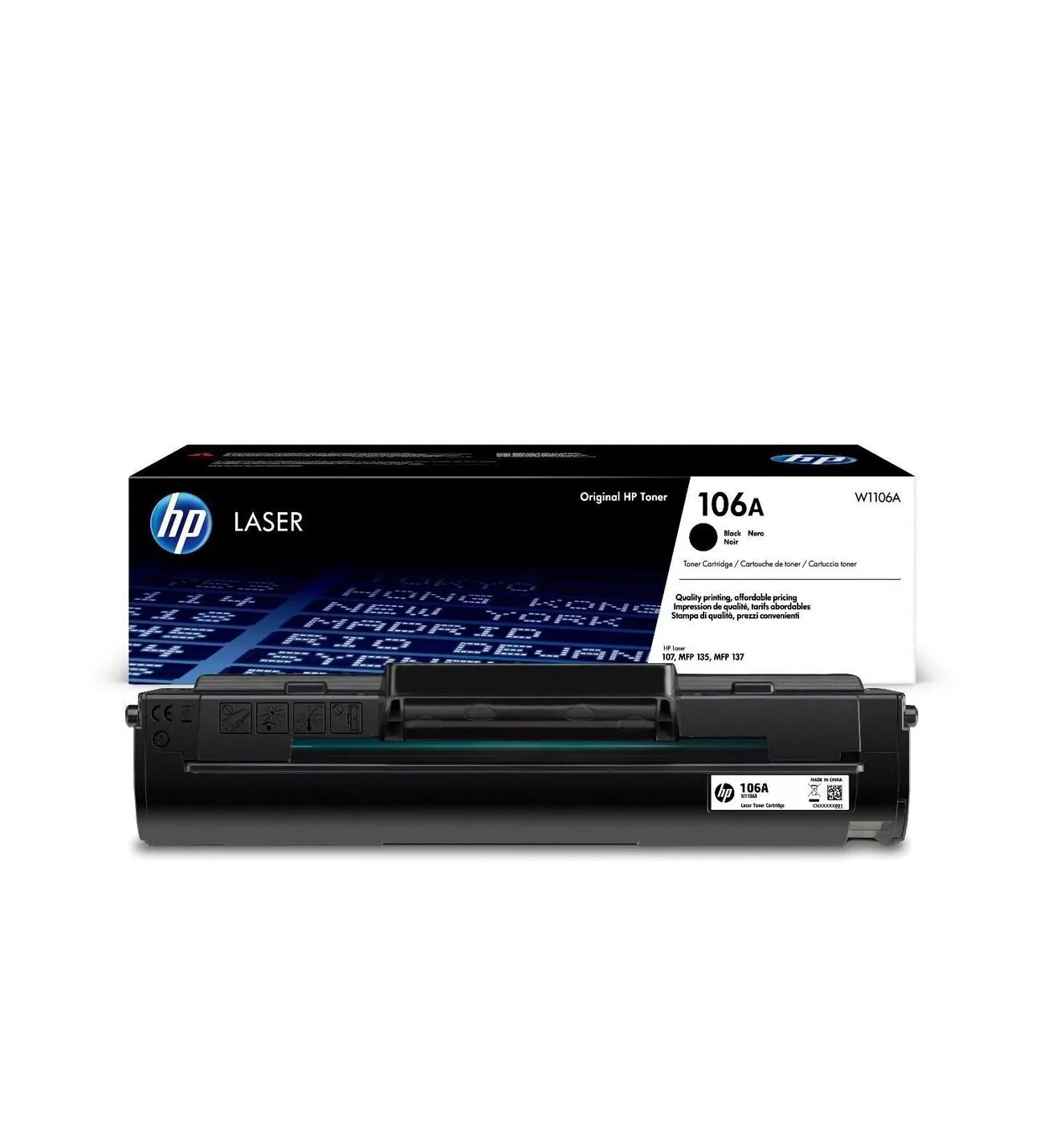 

Оригинальный тонер для HP 106A, черный W1106A
