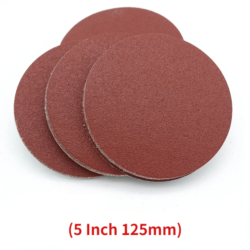 Набор шлифовальных кругов 6 размеров, 125 мм по 5шт — Р80, Р100, Р120, Р180, Р240, Р320