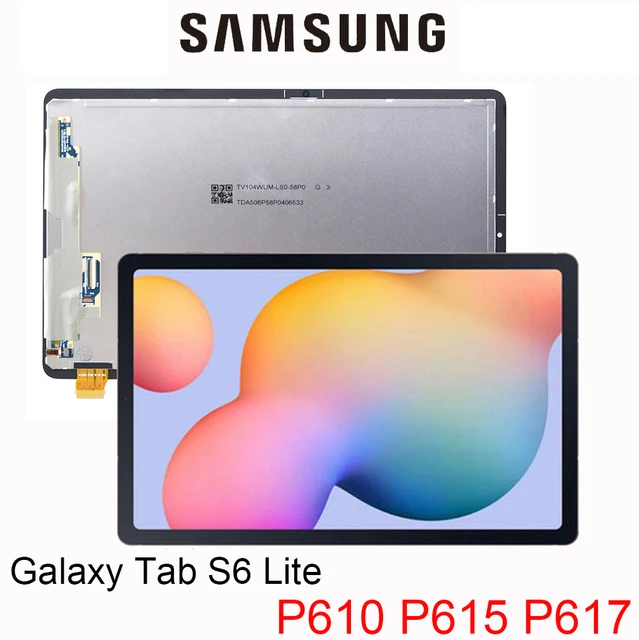 New For Samsung Galaxy Tab S6 Lite 10.4 P610 P615 P615N P617 LCD Screen Display Touch Digitizer Lovain Assembly Replacement
