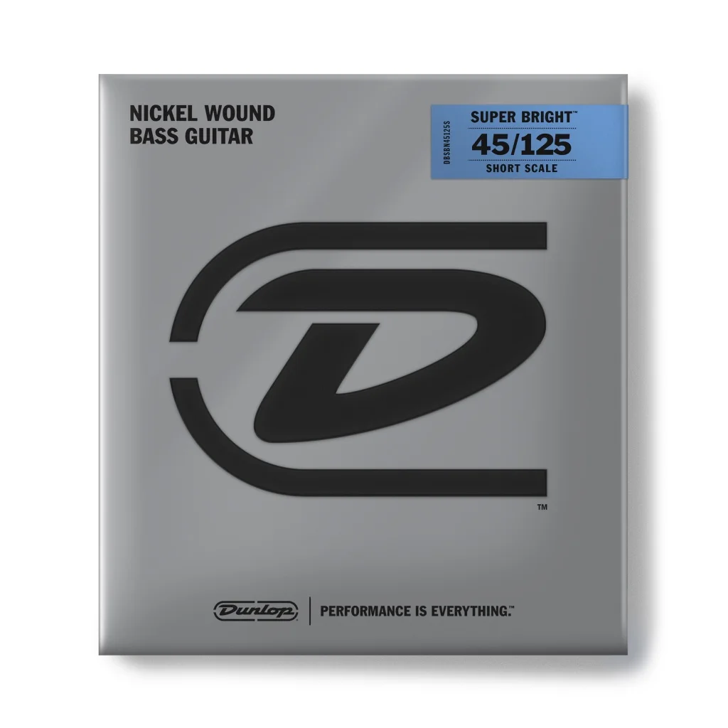 DBSBN45125S Super Bright Комплект струн для 5-стр. бас-гитары никелир. Short Scale 45-125 Dunlop | Спорт и