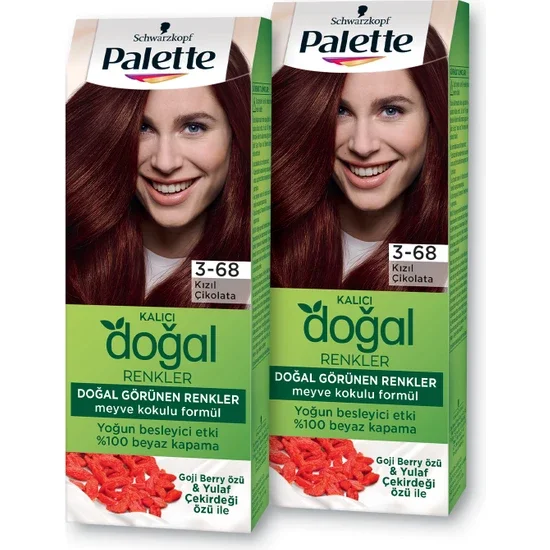 S Hair Color In Palette 3-68 Red Chocolate X 2 Pieces