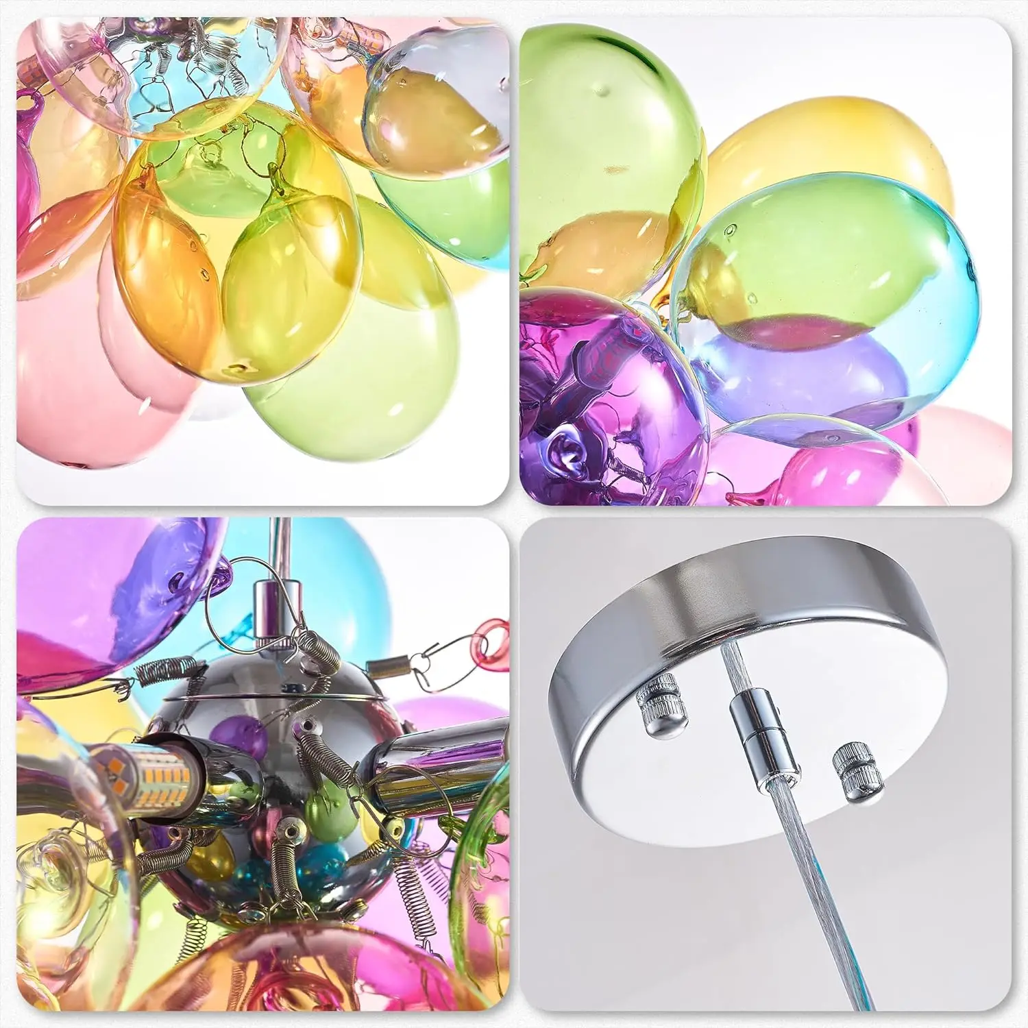 Яркие Стеклянные подвесные светильники LONGREE в форме шара светильник для детской