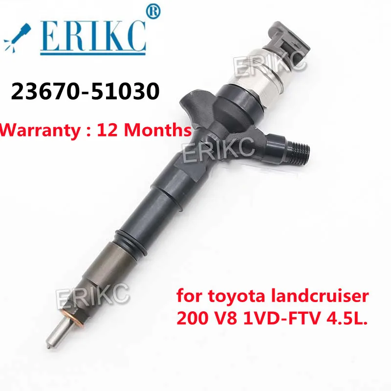 

ERIKC Набор для ремонта 23670-51030 095000-7700 095000 форсунка Форсунки общей топливной магистрали для двигателя TO-YO-TA 1VD-FTV 7710-23670