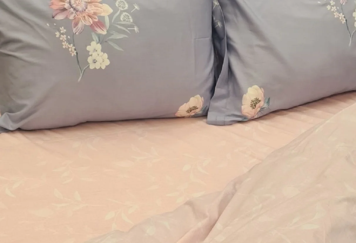 Постельного белье Турция сатин печать 100% хлопок KB-494 размер 1 5 спальный 2-х сп