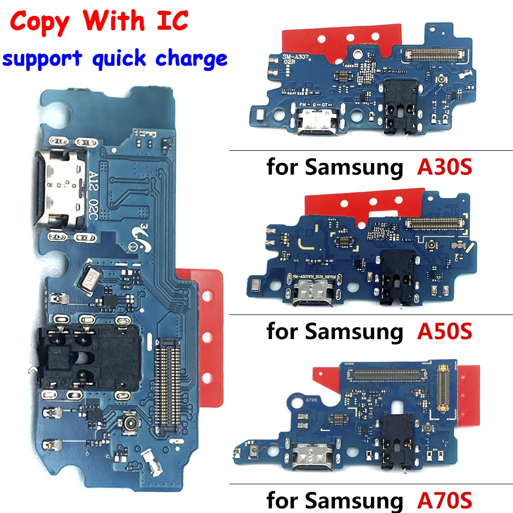 

50Pcs Original USB Charger Charging Dock Flex Cable For Samsung A02S A03S A12 A02 A12 A30S A50S A01 Core A10S M15 M16 A20S M12