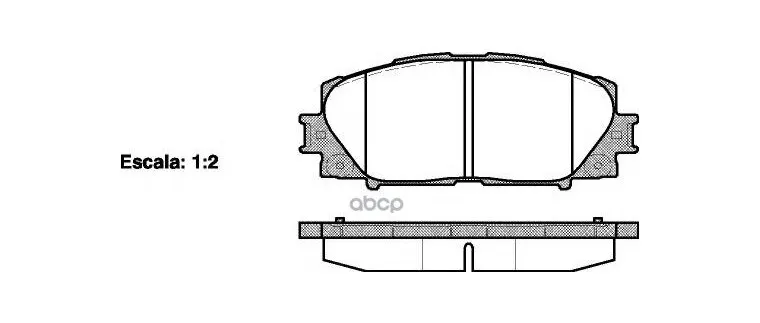 1224 00_=002 009-Sx [0446552260]!Колодки Дисковые П Toyota Yaris 1.0vvti 06 Remsa арт. 1224.00