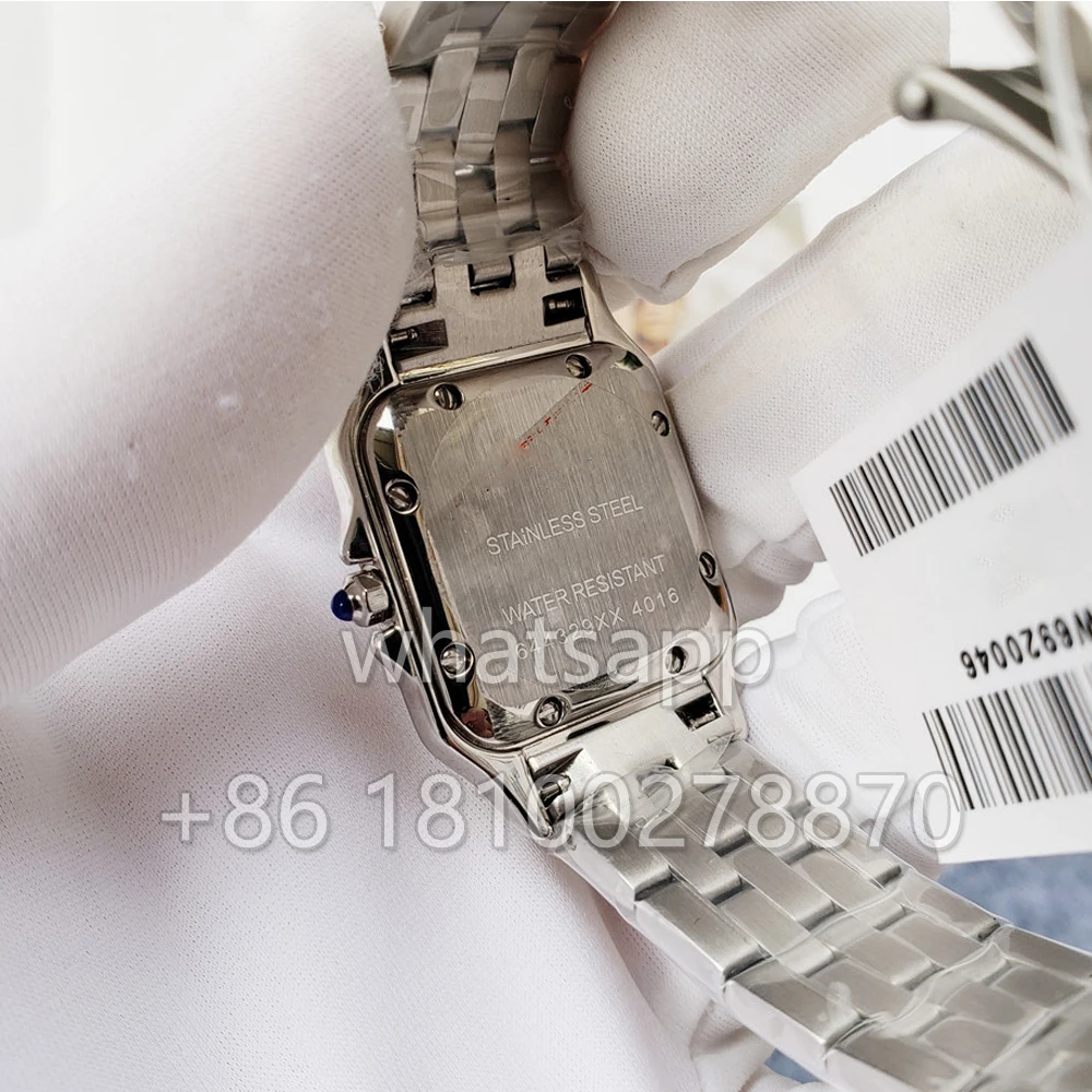 2024 женские часы из нержавеющей стали 22 мм 27 кварцевые стальные для женщин