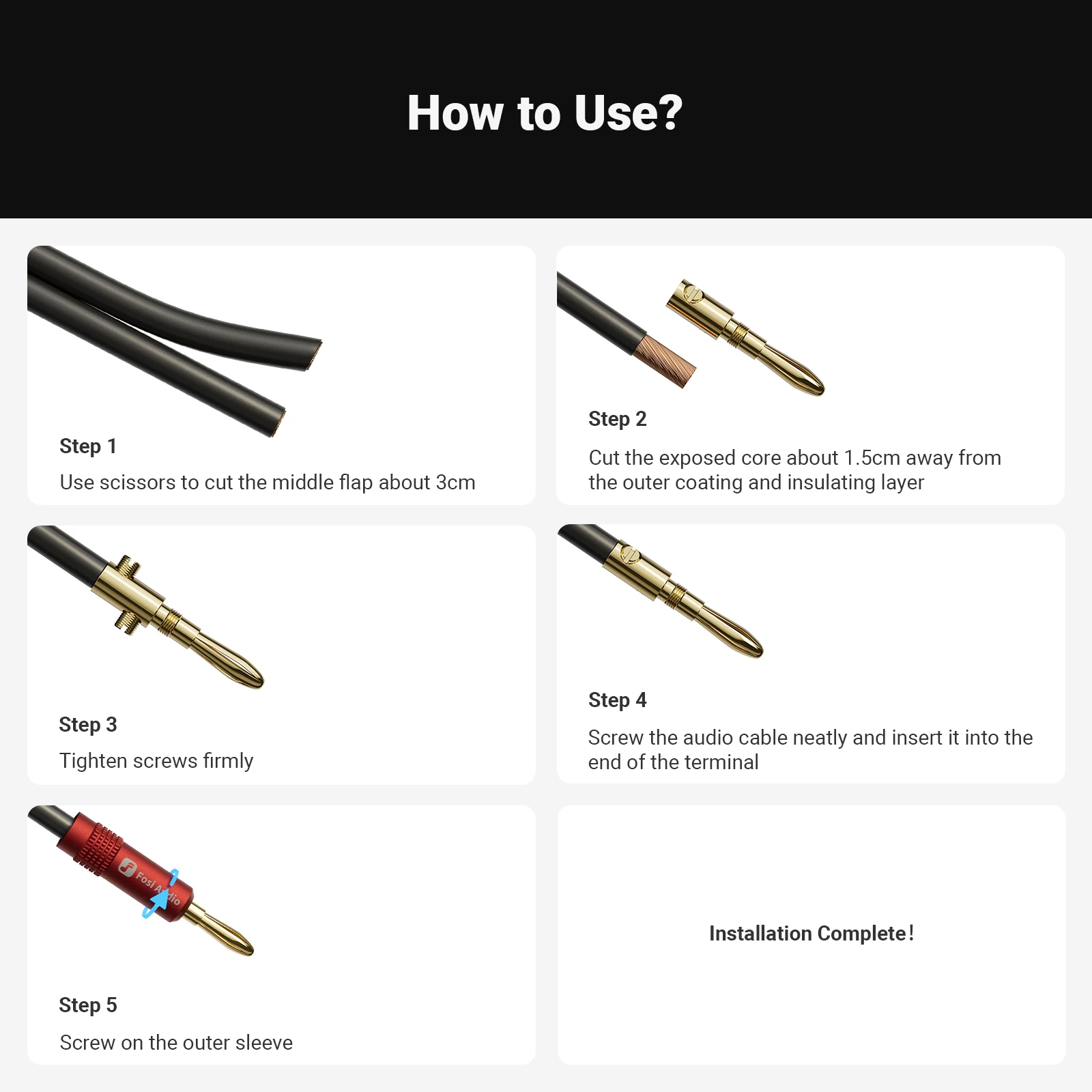 Банановые вилки 2 пары/4 шт