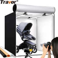 travor portable light box 60 cm photo softbox with 3 colors background for studio led photo box desktop led box photography tent