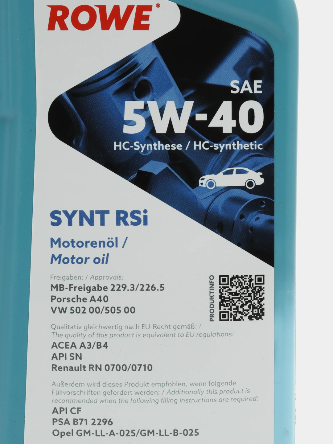 Где Купить Масло Rowe 5w40 Отзывы 1л
