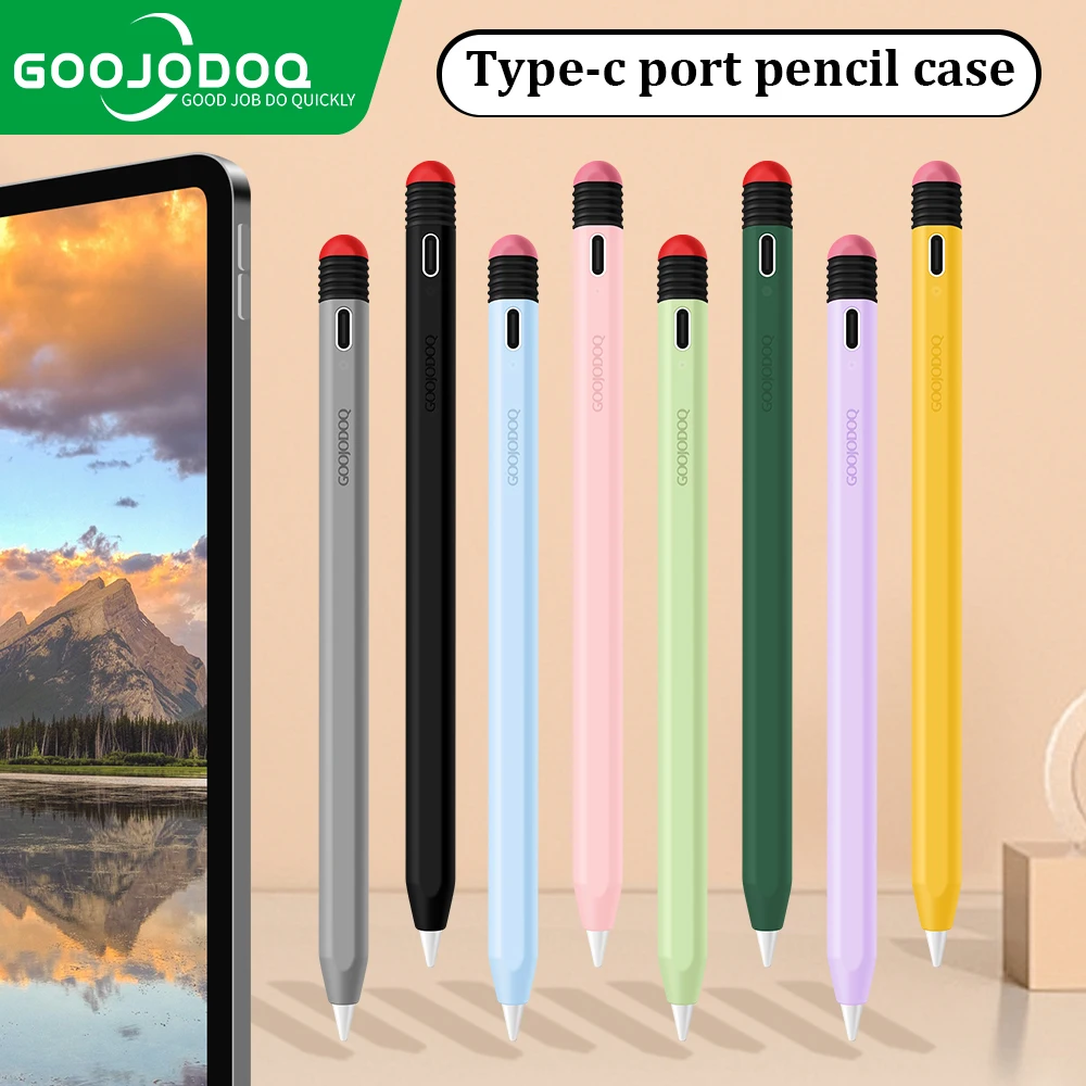 Case For Gd 9th 10th 11th 12th Gen Type-c Pencil Silicone Cover For Apple Pencil Case Anti-fall Funda