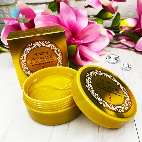 Патчи для глаз с биозолотом Veze Gold Moisturizing Eye Mask - изображение