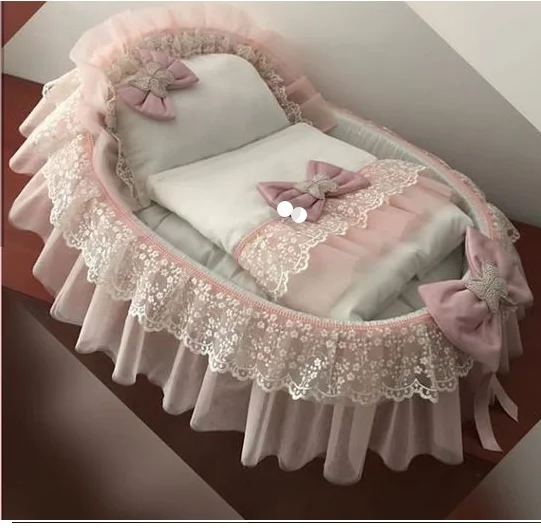 babynest babynest özel dıkım Yatak ,özel Dikim Beyaz bebek yatak taşınabilir beşik seyahat yatağı yenidoğan anne yan Babynest y main product image