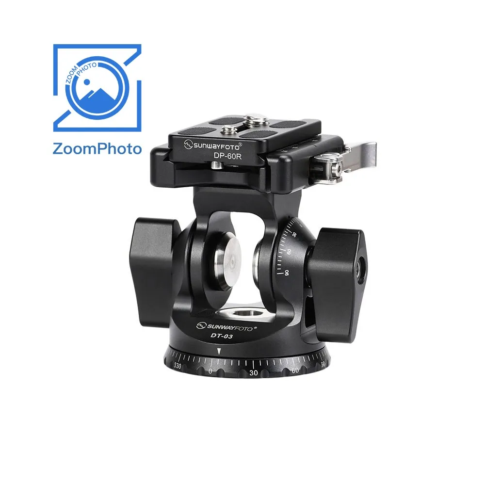 

DT-03 Two-way Head Tripod 360 Degrees Panning Base for Telephoto Lenses with High Load Capacity