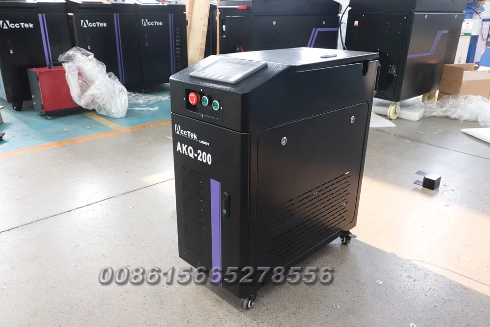 Волоконный лазер AccTek 200 Вт 300 портативная машина для очистки камней культурных