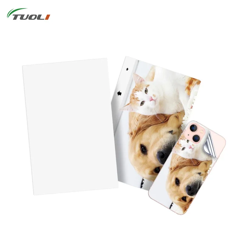 

TUOLI DIY Printing Ink Film 50pcs Back Cover Protective Blank Sheets Photo For 168 568 Cutting Machine Customized Phone Sticker