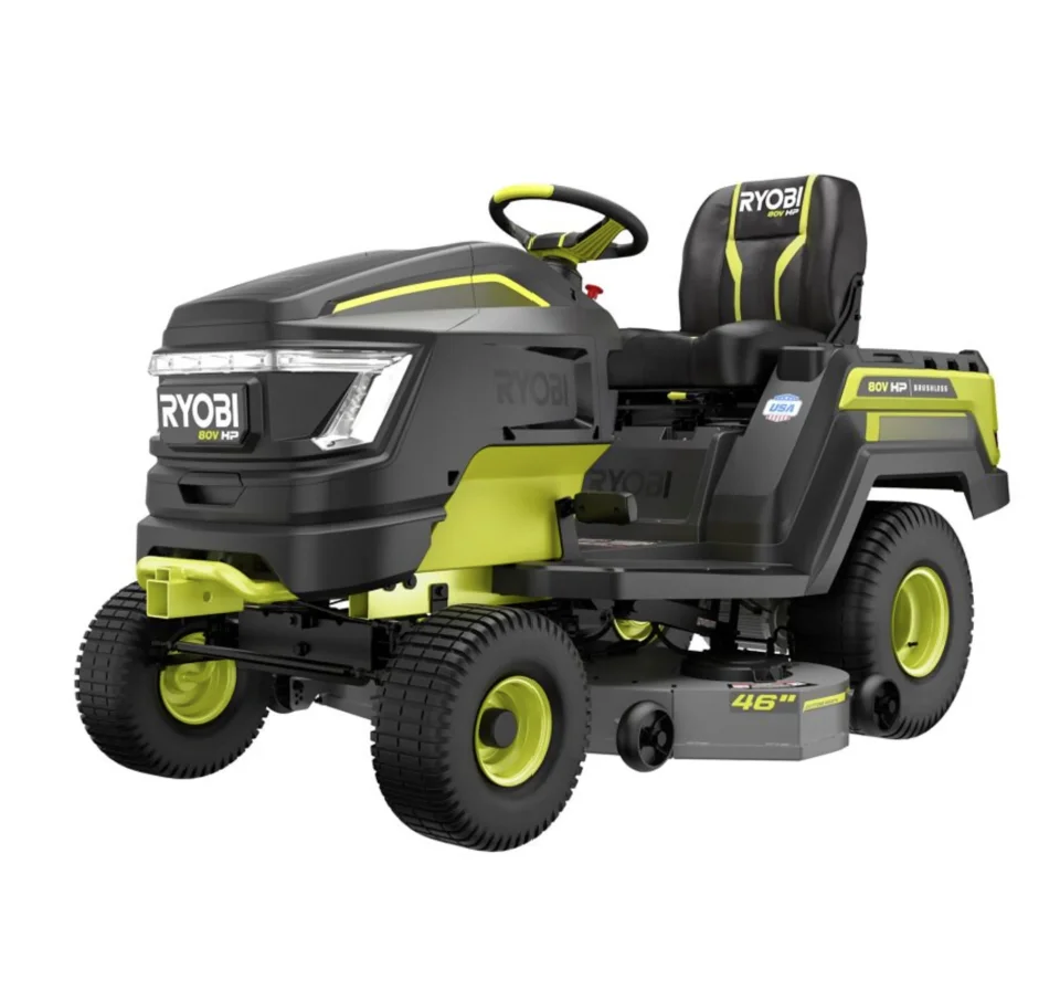 

Lawn Mower Tractor HP Brushless 46-inch Ryobi 80V