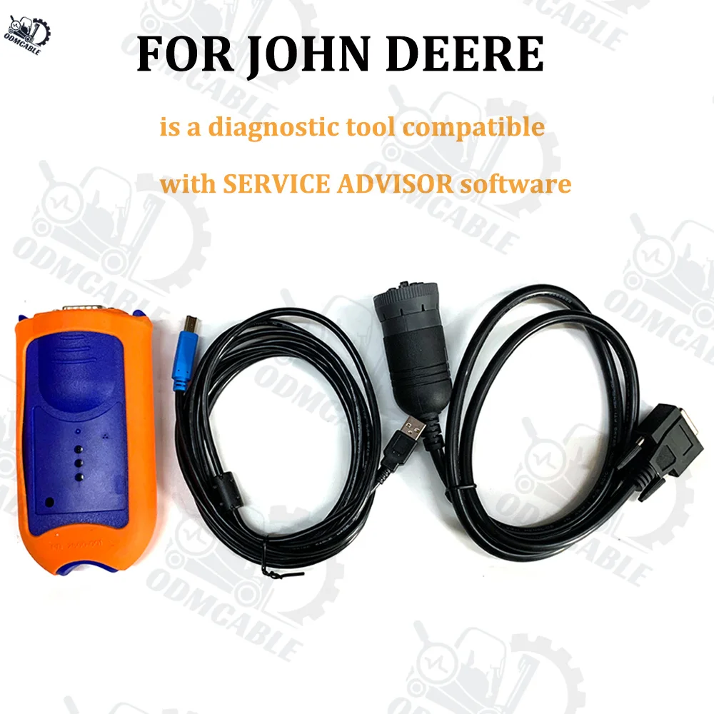 

For JOHN-DEE-RE EDL V2 EDLSCAN Electronic Data Link Diagnostic Adapter Construction Agriculture Equipment Engine Service ADVISOR