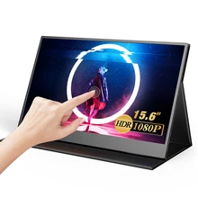 UPERFECT 15.6" Touchscreen Portable Monitor USB-C External Screen 1920*1080 FHD Computer Laptop Display With Dual Type-C Mini HD