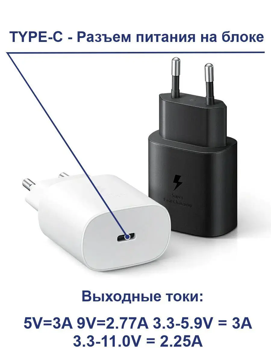 Рисунок 2 - Быстрая зарядка samsung 25w  самсунг