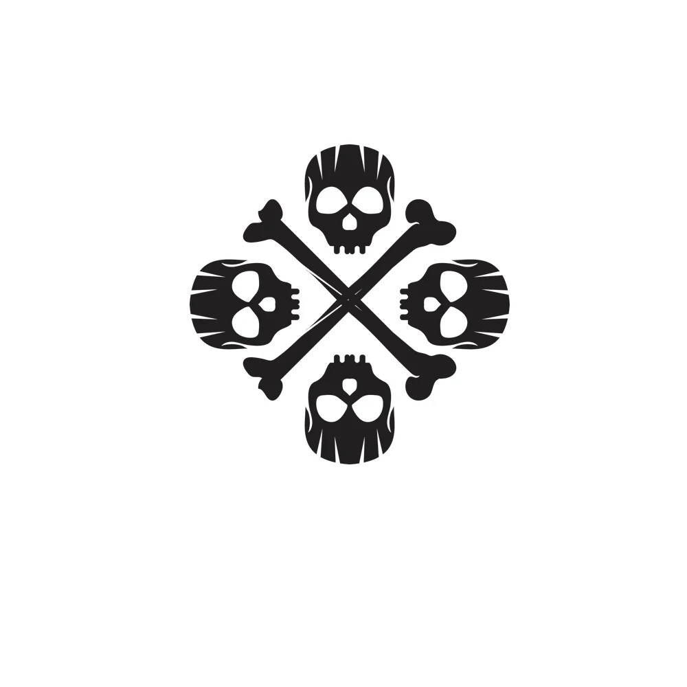 

Skeleton Stickers Horror Die-cut Vinyl Car Shape Full Body Stickers Waterproof For Decorating The Exterior Of The Car Stickers