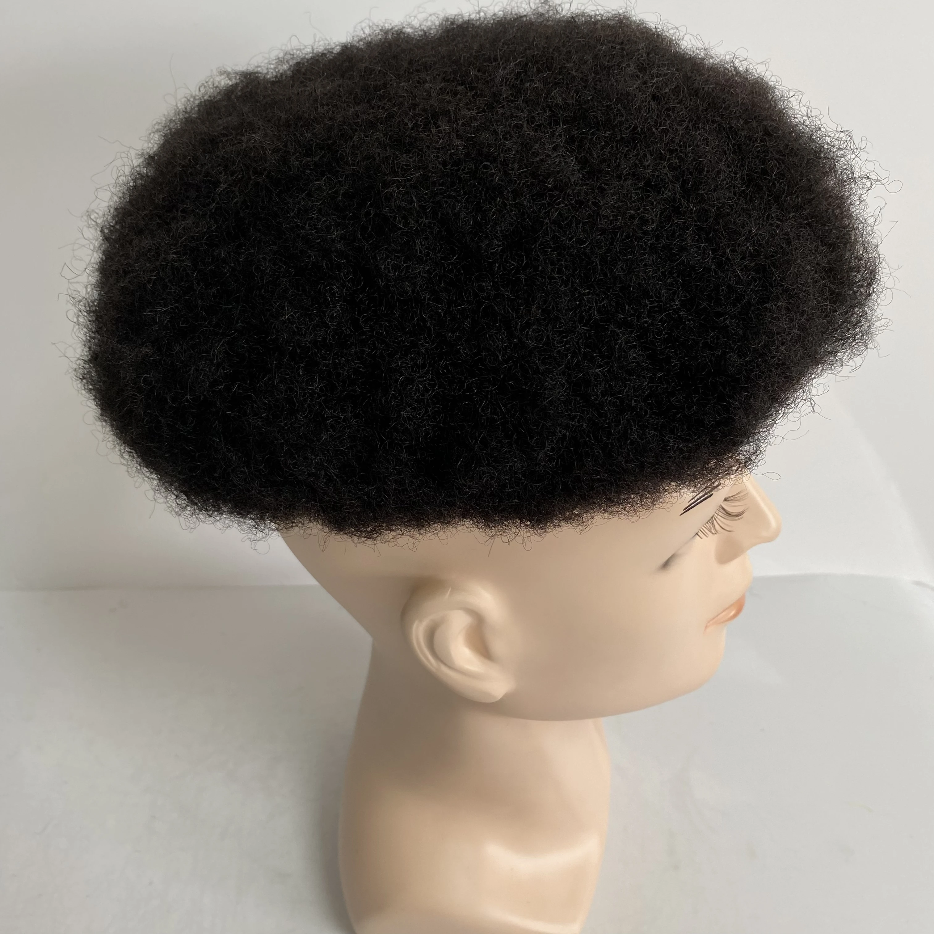 4mm Root Afro Full Lace Toupee For Black Men