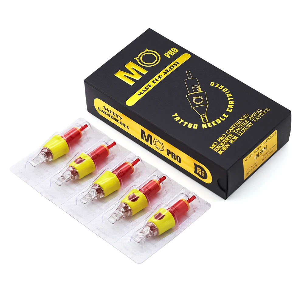 #12RS/0 35 мм и 10RS/0 30 круглый шейдер Mo Pro картридж для татуировок 20 шт. одноразовый