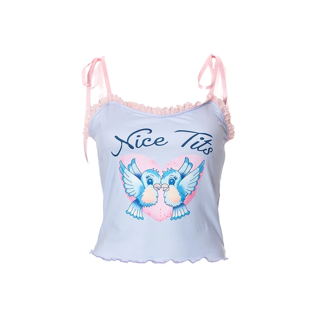 Funny Graphic Bachelorette Hen Party Sexy Spaghetti Strap Lettuce Hem Lace  Patchwork Fashion Cami Coquette Aesthetic Crop Top - купить по выгодной  цене | AliExpress