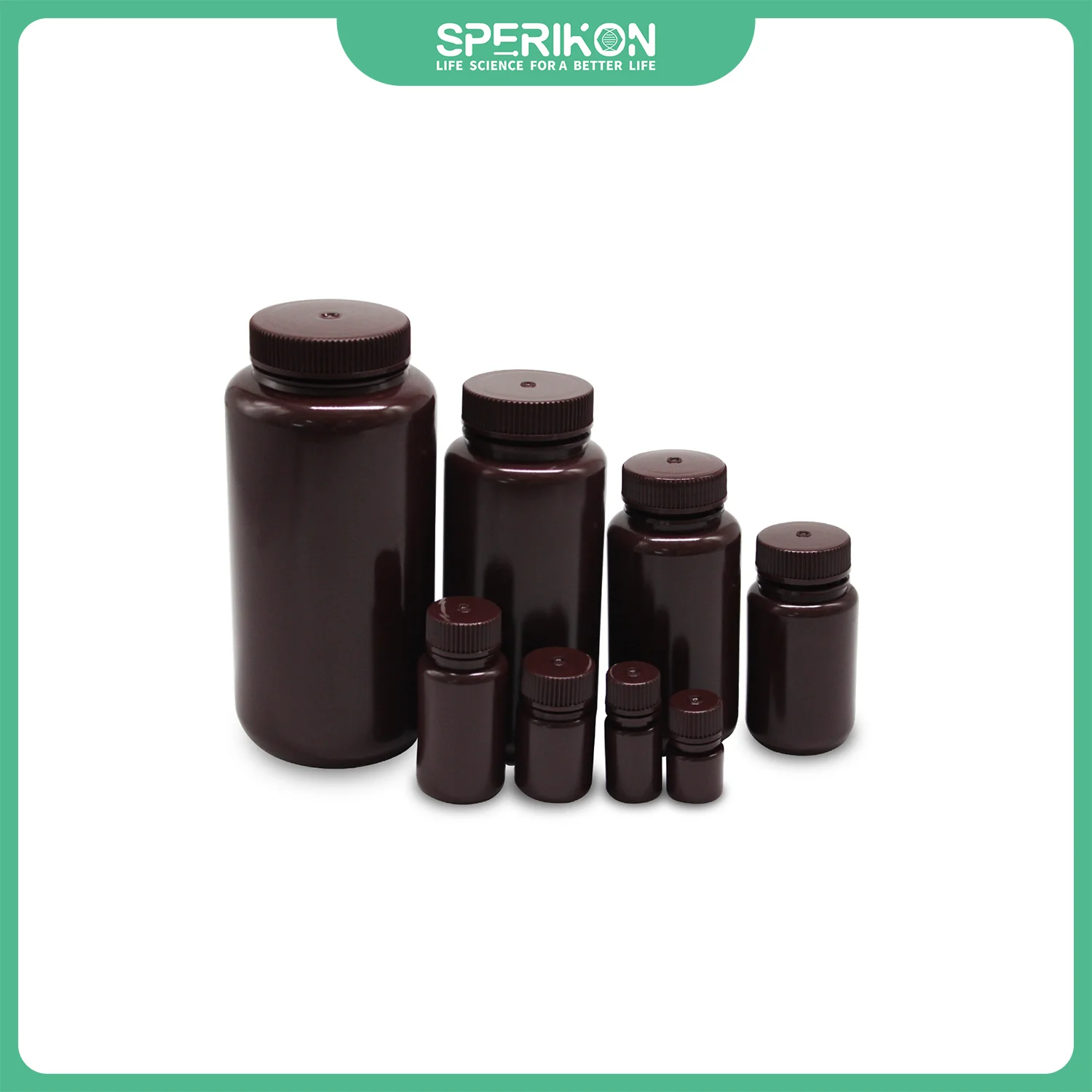 

Sperikon Reagent Bottle High Density Polyethylene Brown HDPE Flask Pipette Funnel Labwares Chemistry