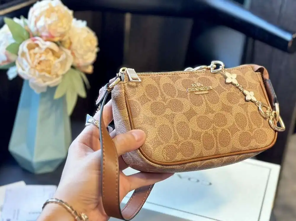 Точная Копия 1:1 В Стиле COACH Новая КошелеК Сумка-меССенджер Через Плечо Подмышки