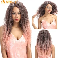 noble girl synthetic wigs bob long curly wave pink wigs 26 inch for black women heat resistant fiber wig natural party cosplay