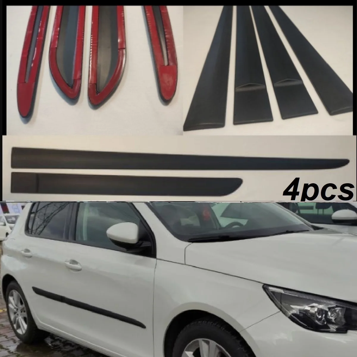 

Водонепроницаемая Резиновая Защитная Накладка на порог для Peugeot 308