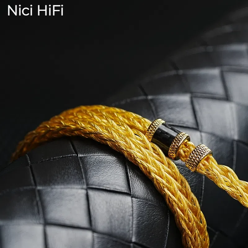 Фото Nici HiFi-16 8-жильный кабель для наушников MMCX/0,78 2-контактный/стерео 3,5 мм, сбалансированный 4,4 мм, сменный кабель для обновления IEM №3