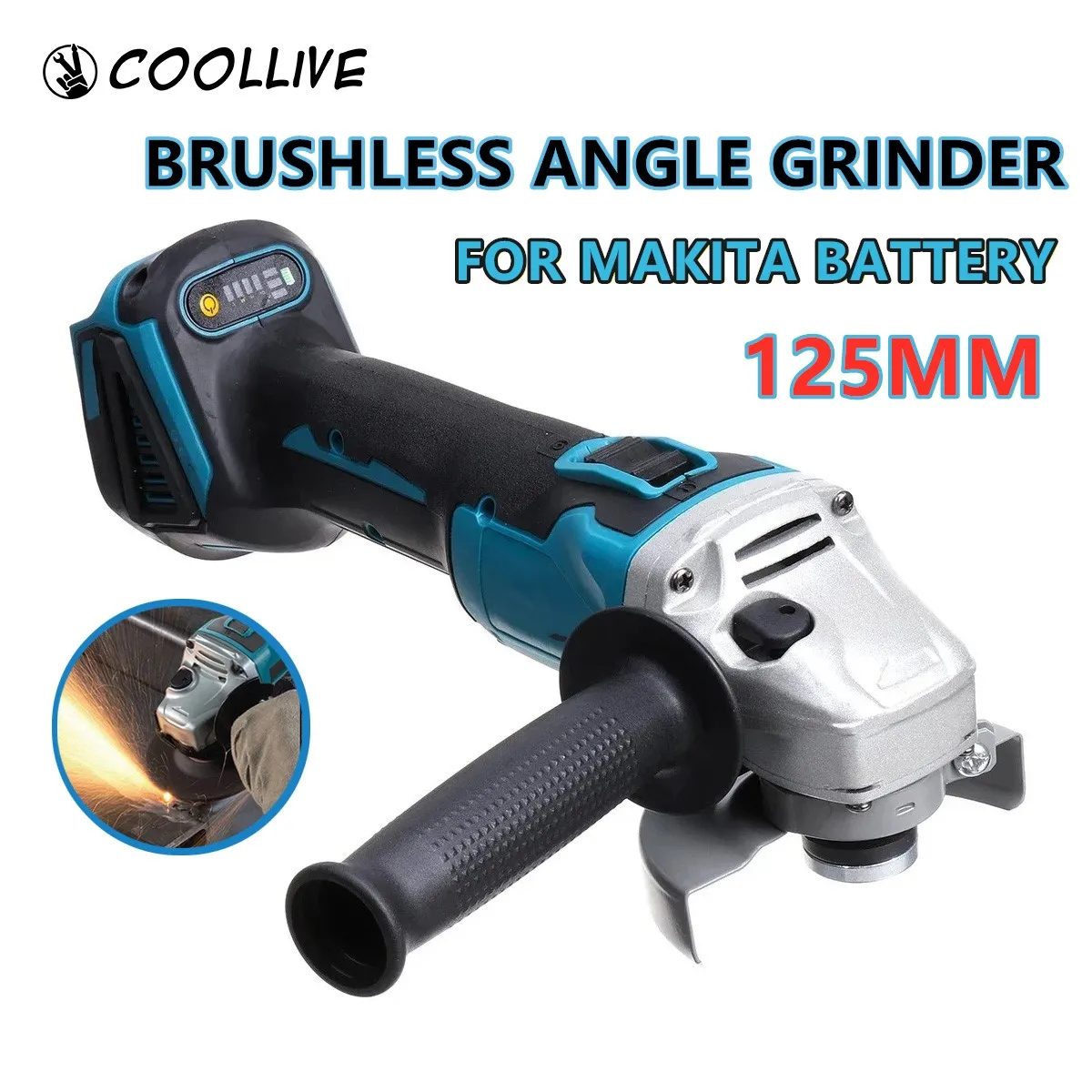 8500 об/мин Беспроводная бесщеточная электрическая 4-скоростная угловая