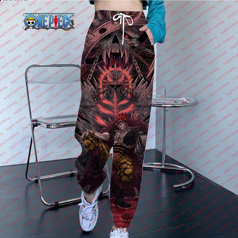 

Men's and women's pocket street One Piece 3D cartoon print trousers casual women's jogging hip-hop men's sweatpants trousers