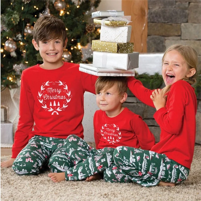 

Clothing Set Mom Daddy Girl Boy Family Look Winter 2023 New Year Adult Kid 2PCS Family Matching Christmas Pajamas Casual Sets