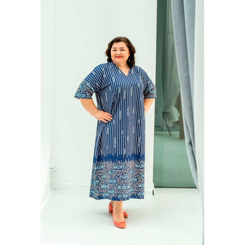 Женское платье больших размеров / 62-80 / кулирка Женское платье больших размеров / 62-80 / кулирка