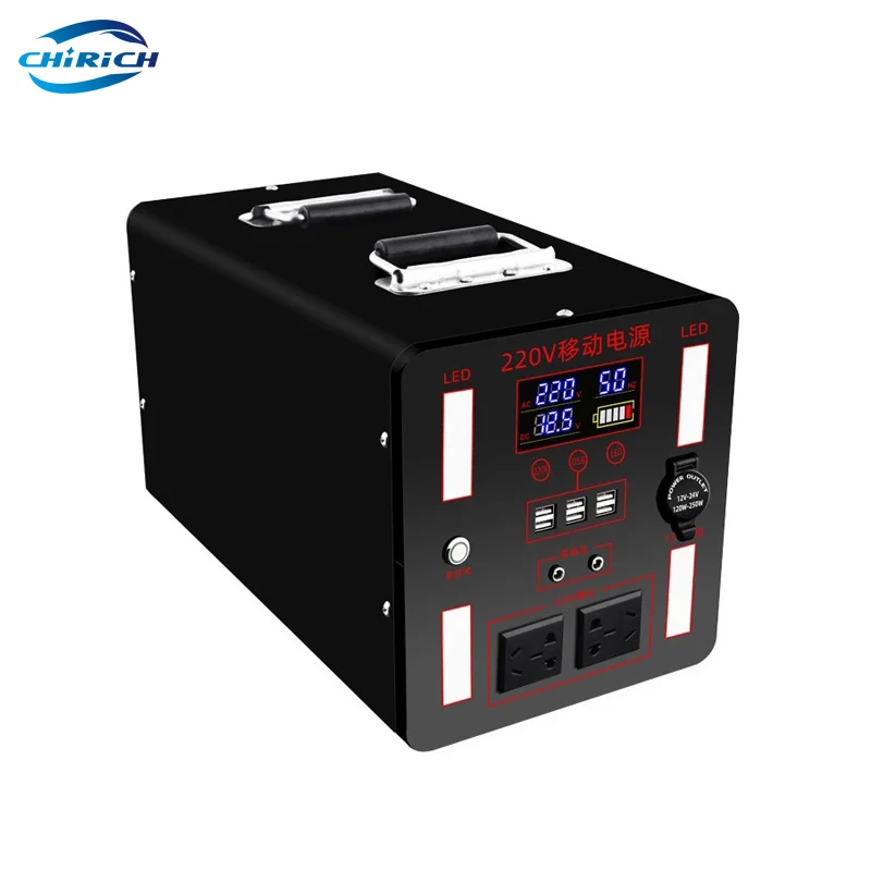 

1200W Multifunctional Portable Power Station 150A High Capacity Emergency Energy Storage LED Outdoor Camping Battery Power Bank