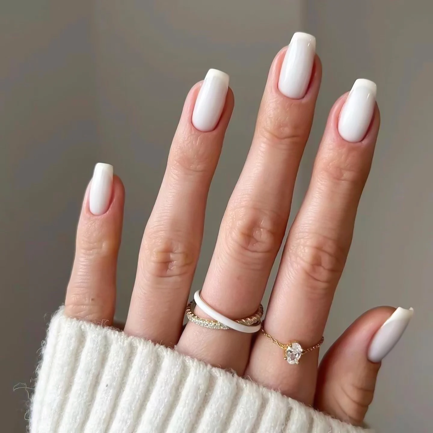 

Short Natural Nude White French Nail Tips False Fake Nails Press On Nails Nail Art Tools Full Cover Nail Tips