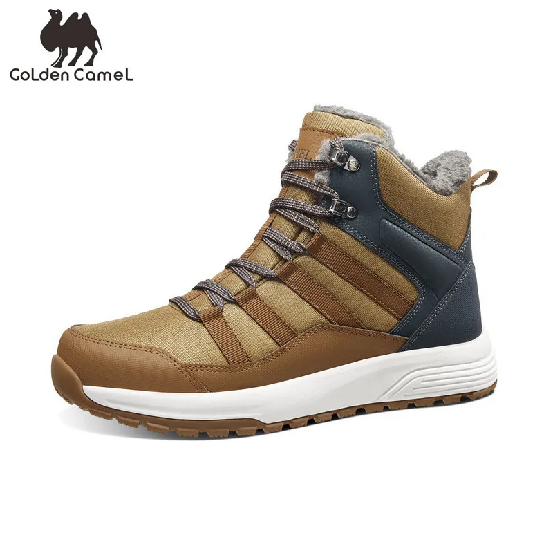 

Goldencamel Shoes 2021 Autumn Winter Warm Men's Casual Sneaker Shoes Non-slip Plus Velvet Men Boots High-top Sport Shoes for Men