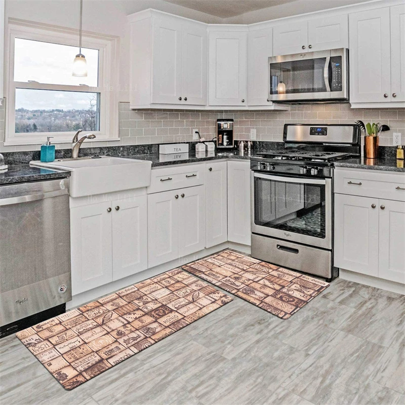 Набор фланелевых кухонных ковриков с пробками для фермерского рынка 2 предмета