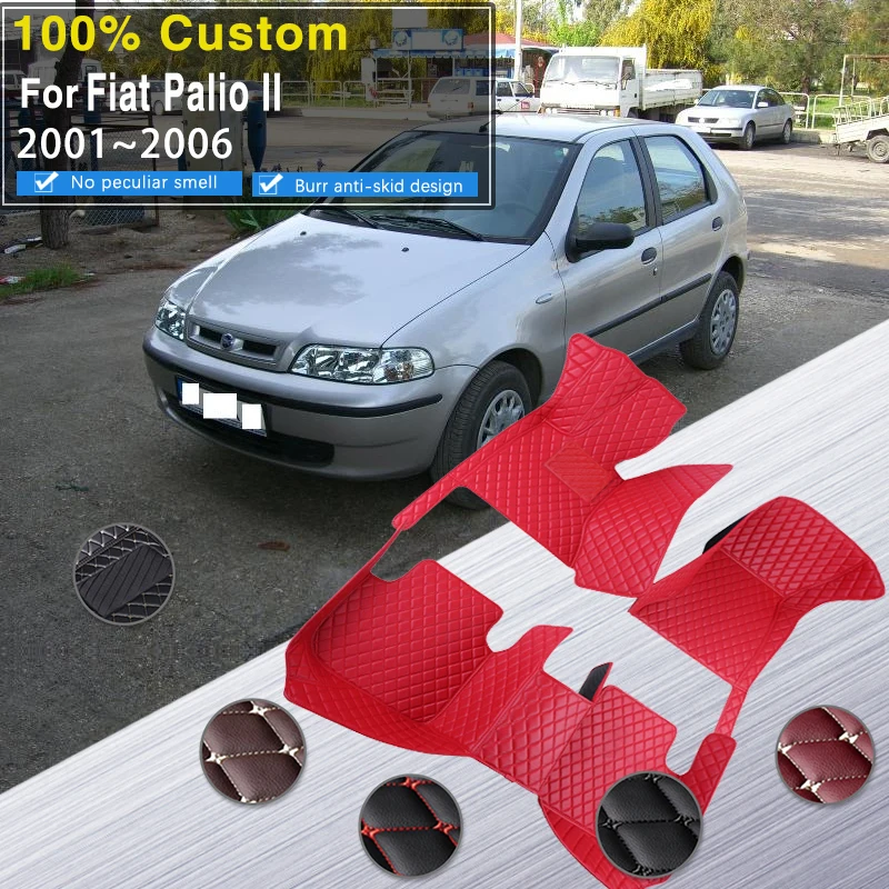 

Car Mats For Fiat Palio II 2001~2006 Leather Mat Car Mats Floor Tapetes Para Automovil Tapete Para Piso Interior Car Accessories
