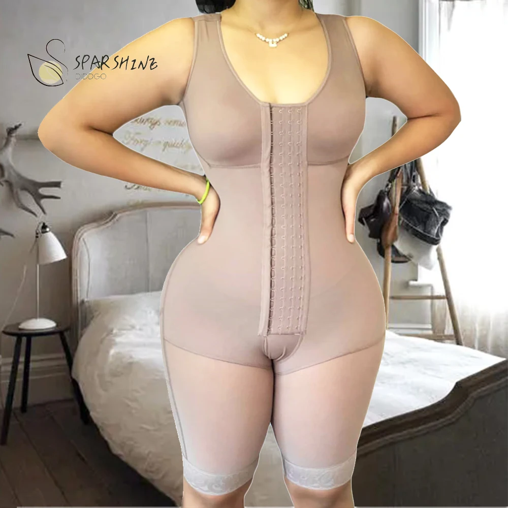 

Women corset High Compression Post Liposuction Body Shaper Bodysuit waist trainer Butt Lifter thigh trimmer fajas colombianas