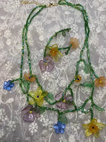 Праздничный стиль Zvoijio, ручная работа, цветок, кисточка, ожерелье, наборы оптом