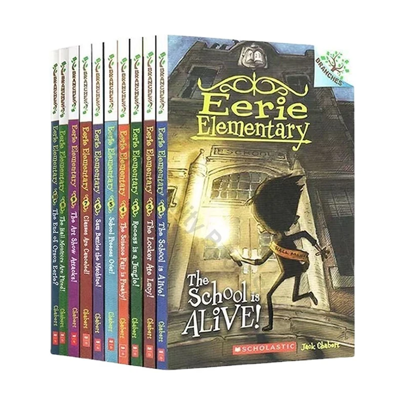 

10 Books English Version Eerie Elementary Eerie Elementary School Children's Reading Comic Story Books