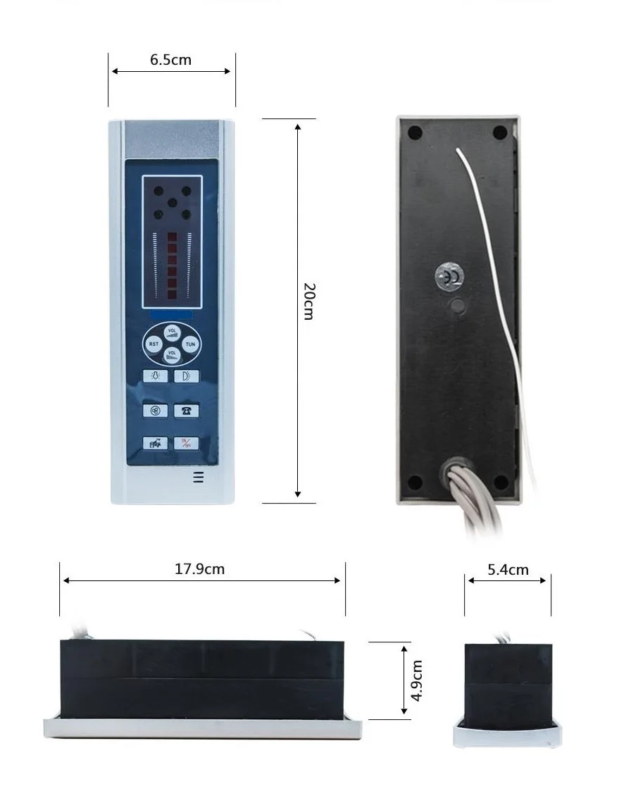 Пульт управления для душевой кабины ПУ-1 панель кабиной FM радио+ 2 СВЕТ прибора+