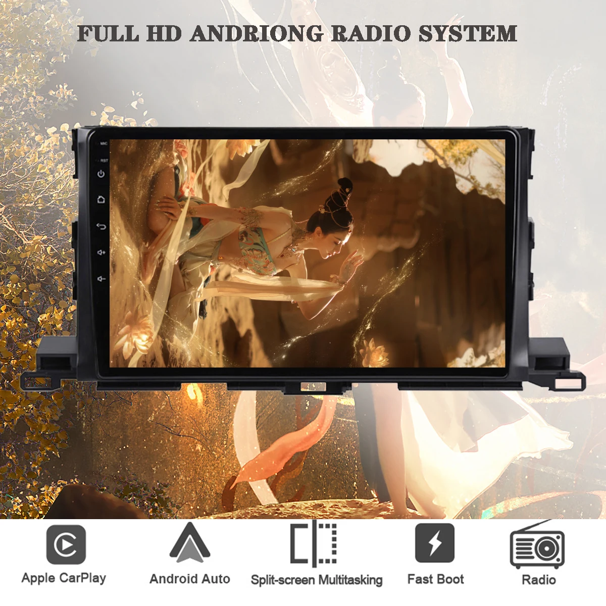 

8G + 128G 8Core Android 12 Телефон с радио и аудиосистемой HU Head Unit Tape для Toyota Highlander 2014 - 2018